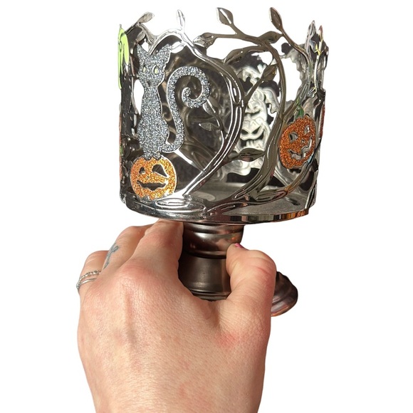 Bath and Body Works Spooky Pumpkin and Bat Candle Holders bundle - Picture 2 of 10